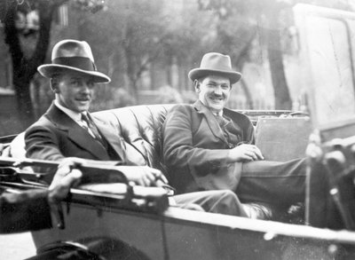 Michael Collins with Emmet Dalton during the treaty discussions in London, 1921 by English Photographer